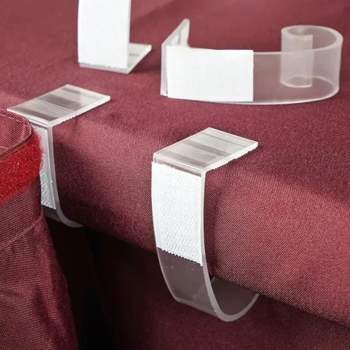 TABLECLOTHSFACTORY 12 clips ajustables de plástico transparente para falda de mesa grandes para decoración de bodas, fiestas, eventos, 3 pulgadas