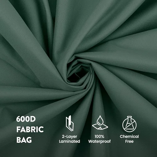 Miniatura 5 de ZOBER Bolsa de almacenamiento para árbol de Navidad con ruedas de tela Oxford 600D, se adapta a árboles artificiales de 7.5 pies, bolsa impermeable
