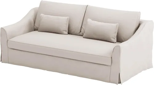 Miniatura 13 de Farlov Funda de repuesto para sofá biplaza (ancho 70 pulgadas, no 85.8 pulgadas) compatible solo con IKEA Farlove funda (algodón blanco 70 pulgadas)