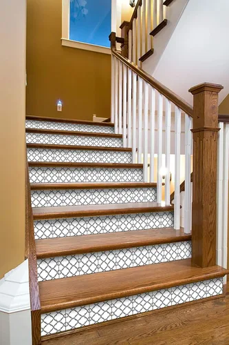 Miniatura 4 de Mi Alma calcomanías para azulejos en blanco y negro para despegar y pegar calcomanías de azulejos, 24 unidades, para azulejos de baño y cocina