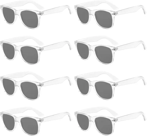 Pibupibu Suministros para regalos de fiesta de colores neón - Gafas de sol unisex paquete de 8 unidades