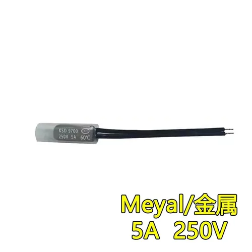 Miniatura 2 de KSD9700 Temperature Control Switch 5 10 16A 250V 40-155 Degrees Celsius Normally Closed/Normal Open Thermostat Thermal Protection Fuse(Metal