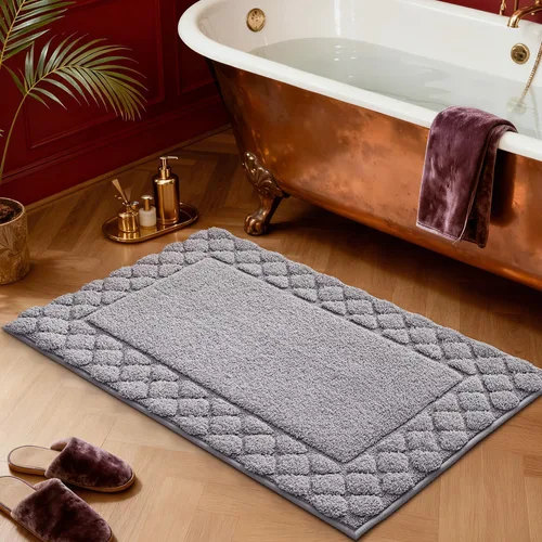 Miniatura 3 de LUMI Tapetes de baño, ultra suaves y absorbentes, para ducha, antideslizantes, lavables, con respaldo de goma, tapete de felpa de microfibra