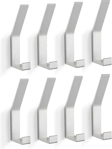 Miniatura 17 de Ganchos para Perchero Montados en la Pared, Negro, 2 Paquetes, Ganchos de Cuerda para Toallas de Baño para Cocina, Puerta, Gabinete, Baño