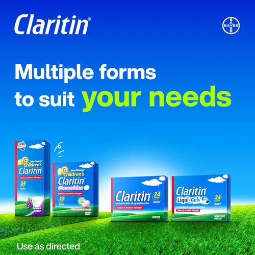 Miniatura 14 de Claritin Medicamento para la alergia para adultos, pastillas de loratadina sin somnolencia de 10 mg de 24 horas, antihistamínico, 30 tabletas + 1