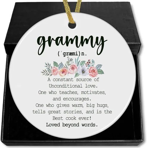 Miniatura 14 de Gigi Definition - Adornos de cerámica de Navidad para el Día de la Madre, regalos para mujeres Gigi, abuela de nietos, nieto, nieta, adornos