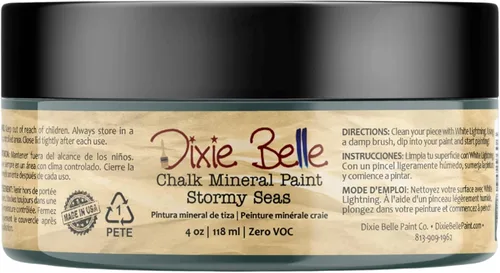 Miniatura 165 de Dixie Belle Paint Company - Pintura con acabado de tiza para muebles, color negro (Caviar), 1 galón, 128 fl oz, pintura mineral color rosa intenso