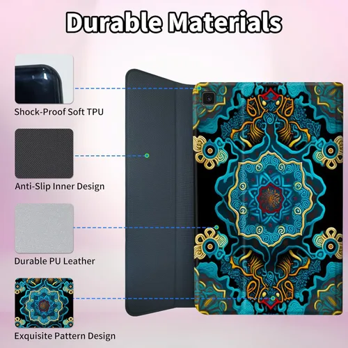 Miniatura 6 de Para Samsung Galaxy Tab S6 Lite Funda 2022/2020 Teclado Inalámbrico Desmontable Y Cubierta De Soporte De Cuero PU Funda Protectora Para Samsung