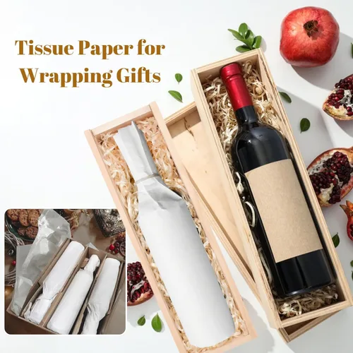 Miniatura 5 de Papel de seda blanco, 14 x 20 pulgadas, 100 hojas de papel de regalo para bolsas de regalo, manualidades, proyectos, boda, cumpleaños, aniversario