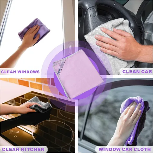 Miniatura 3 de Norwεx - Paño de limpieza de ventanas, paño de limpieza de vidrio, no necesita productos químicos, solo tienes que añadir manchas de agua, rayas