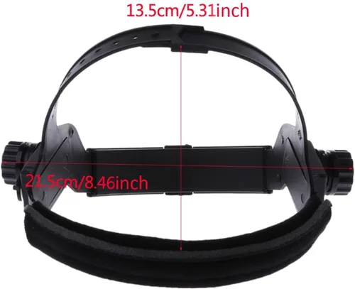 Miniatura 7 de Prettyia Reemplazo material del casco de la soldadura de los PP para la soldadura Auto Dark Ratchet Accessory-Black - sola diadema