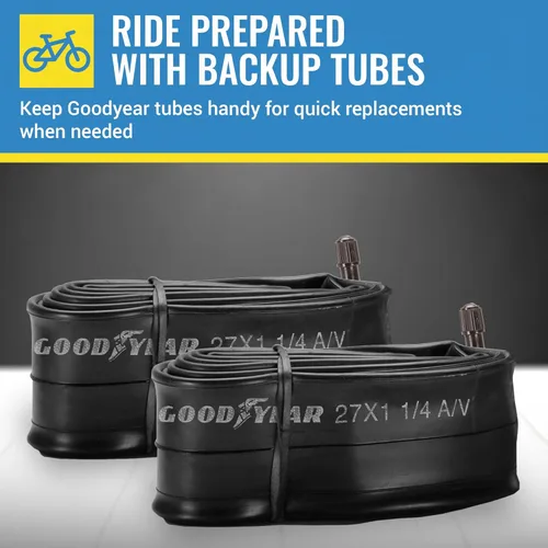 Miniatura 6 de Tubo de Bicicleta Goodyear con Goma de Butilo - Tubos de Bicicleta Confiables para Ciclismo Premium