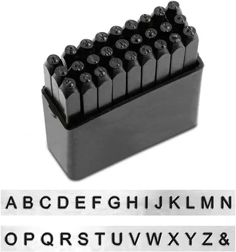 Miniatura 17 de Juego básico de sellos de metal Bridgette de ImpressArt, letras minúsculas y mayúsculas
