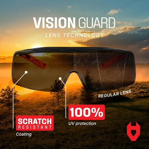 Miniatura 4 de NoCry Gafas de seguridad para mujeres y hombres – Gafas de seguridad con protectores laterales, antivaho y protección UV380 y certificación ANSI