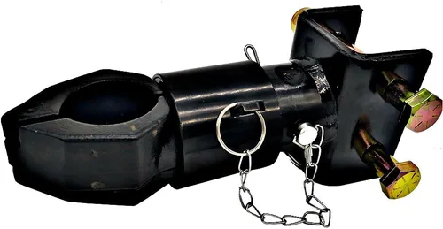 Miniatura 9 de Acoplador de remolque ajustable de cuello de cisne, tamaño de bola de 2 pulgadas, capacidad de 7000 libras, negro