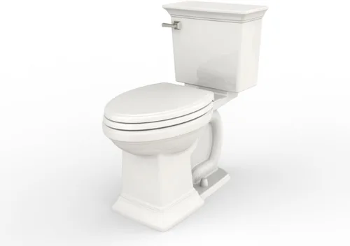 Miniatura 11 de American Standard 2917228.020 Town Square S - Silla de inodoro de dos piezas, altura alargada frontal, color blanco, 1.28 GPF