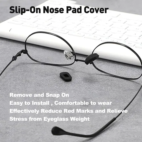 Miniatura 5 de Fundas de almohadilla de nariz para lentes, almohadilla de silicona antideslizante para lentes, fundas protectoras para gafas almohadillas