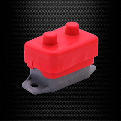 Miniatura 2 de Ampper Disyuntor de reinicio automático de 12 V a 24 V CC con perno de cubierta para automóviles y más (50 A, 2 piezas)