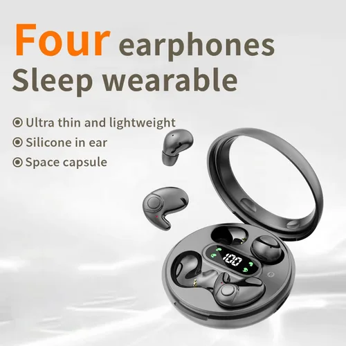 Miniatura 2 de 2-Pack Invisible Sleep Earbuds,Bluetooth 5.4 Ultra-Mini Stylish Headphones for Sleep,Comfortable Blocking Noise,Small mini Invisible Wireless