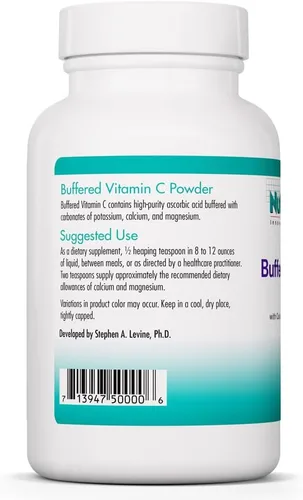 Miniatura 3 de NutriCology - Vitamina C tamponada en polvo – Vitamina C tamponada para el apoyo antioxidante e inmunológico – Ácido ascórbico con calcio, magnesio