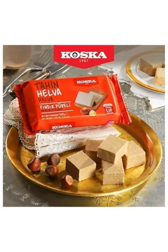 Miniatura 2 de NUEVO" Importado Natural Tahini Halva, Puré de avellana Halva, Halva Turca, Halva Postre, Tahini Halva, Halva, Por Koska 200 Gr 7 Oz Halal Álbum