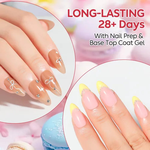 Miniatura 3 de AIMEILI Juego de esmaltes de uñas de gel nude – 12 colores sin hema, gelatina neutra, rosa, blanco lechoso, efecto transparente, manicura