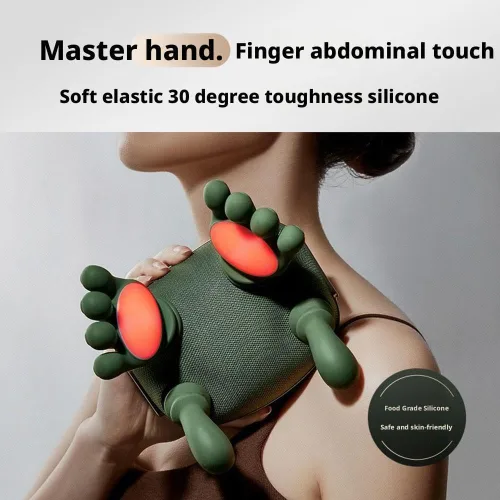 Miniatura 5 de Masajeador de cuello con dedos, masaje cervical eléctrico de hombro para aliviar el dolor, masajeador portátil de cuello Shiatsu y espalda