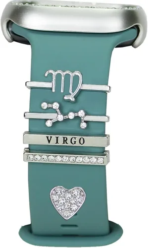 Miniatura 14 de Abalorios de Correa de Reloj Decorativos de 12 Constelaciones para Mujeres Compatibles con Apple Watch de 38 mm, 40 mm, 41 mm, 42 mm, 44 mm, 45 mm