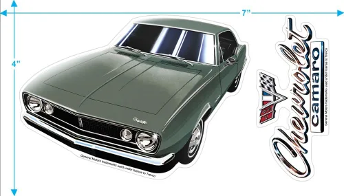 Miniatura 3 de Popfunk Camiseta clásica para coche Chevy Camaro 1967