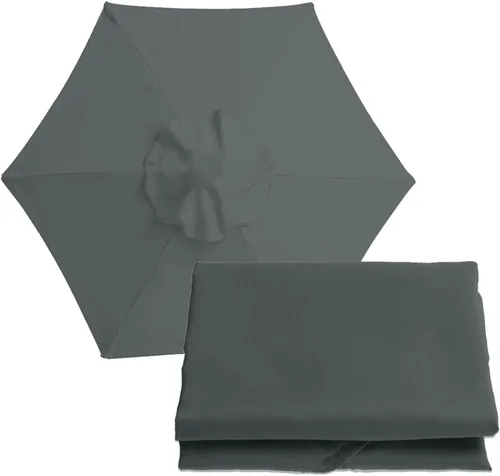 Miniatura 15 de Toldo de repuesto para sombrilla de patio, 6.5 pies, 9 pies, 10 pies, para exteriores, para mercado, 6 varillas / 8 varillas, cubierta de repuesto