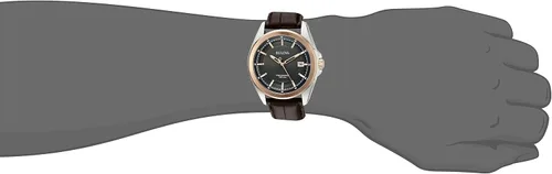 Miniatura 4 de Bulova Mens Precisionist Leather Strap Watch