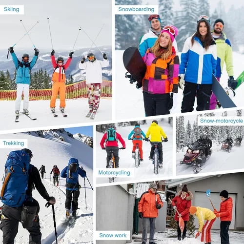Miniatura 7 de ZENUTA Waterproof Winter Gloves Men, Windproof Snow Ski Gloves, Breathable Warm Thermal Gloves for Women, 5-Finger Touchscreen Gloves for Driving