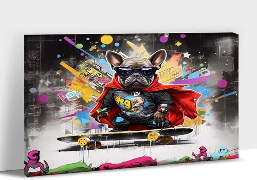 Miniatura 26 de ANRUOXI Arte de Pared de Graffiti, Impresión de Lienzo de Astronauta Espacial de Graffiti para Decoración de Pared, Impresiones de Arte Modernas