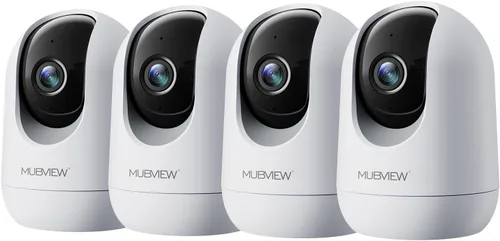Miniatura 10 de MUBVIEW - Cámaras para seguridad del hogar, WiFi 2.4/5GHz 2K interior con cable para bebé/mascota con aplicación para teléfono, visión nocturna, Un