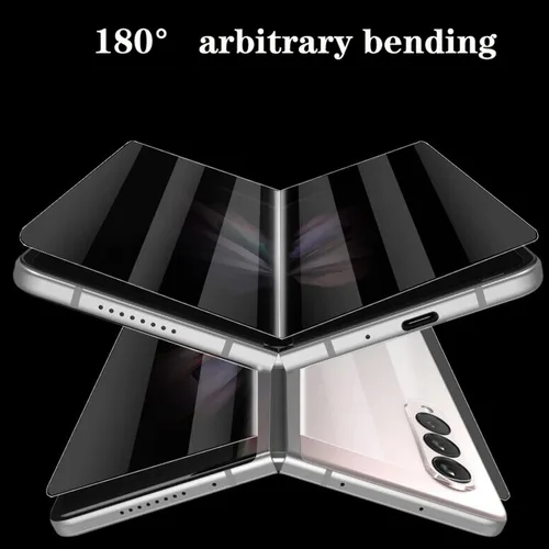 Miniatura 2 de Paquete de 2 protectores de pantalla de privacidad compatibles con Galaxy Z Fold 3, antiespías, 1 protector de pantalla exterior + 1 protector