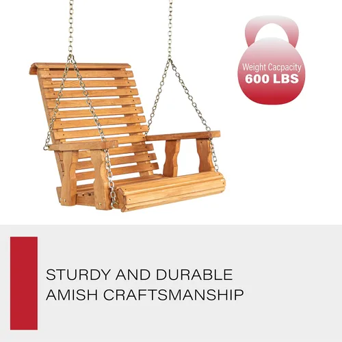 Miniatura 5 de Amish - Silla giratoria resistente con tratamiento a presión (mancha de cedro)
