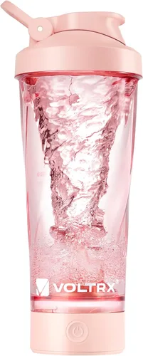 Miniatura 15 de VOLTRX Botella mezcladora eléctrica de proteínas de alta calidad, hecha con Tritan, sin BPA, vaso mezclador portátil Vortex de 24 onzas/vasos Verde