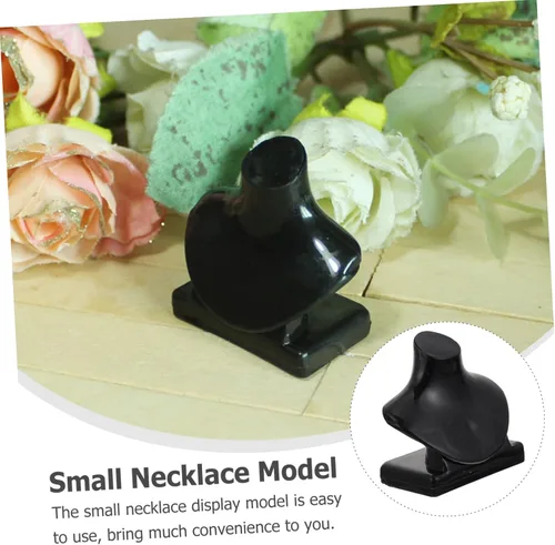 Miniatura 3 de Cabilock Mini soporte para collar para muñecas, 20 piezas, casa de juegos, modelos de collar en miniatura, accesorios de joyería