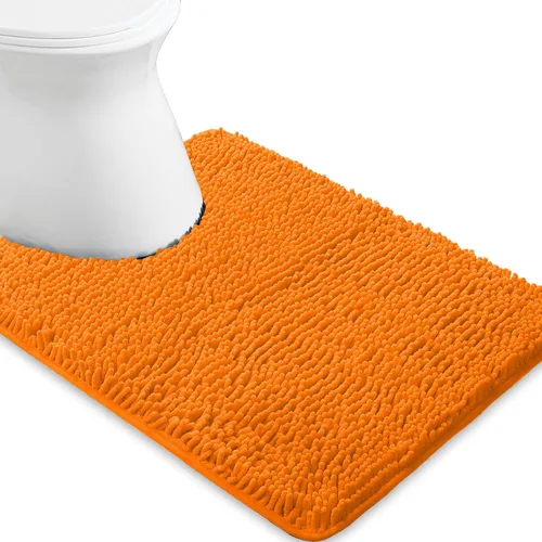 Miniatura 25 de Yeaban Alfombra de pasillo de baño de 24 x 72 pulgadas, antideslizante, alfombra de baño larga de felpilla gruesa, absorbente y lavable, alfombra