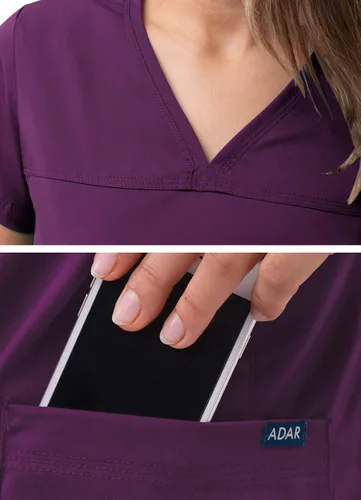 Miniatura 4 de Adar Pro - Ropa quirúrgica para mujer, camisa con cuello en V