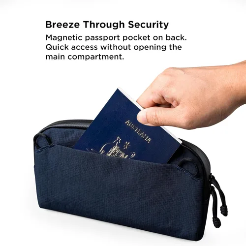 Miniatura 7 de ALPAKA Flight Pouch Pro - Bolsa cruzada pequeña para teléfono con ranuras para tarjetas RFID, soporte para pasaporte, bolsa para teléfono de viaje