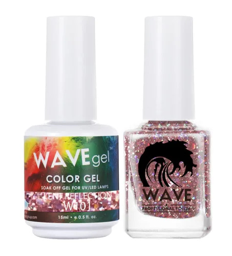 Miniatura 47 de WAVEGEL - Juego dúo de gel y esmalte de uñas a juego - Colección Simplicity - #P109 Blizzard I 0.5 onzas