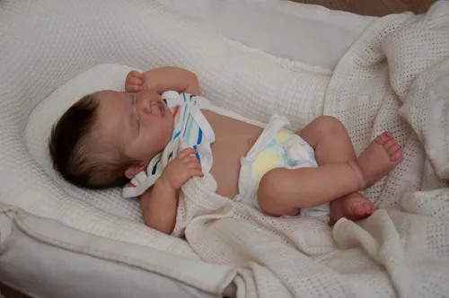 Miniatura 2 de KAWAYII 20 Inch Full Body Silicone Reborn Baby Look Real Realistic Baby Sleeping Reborn Baby Dolls Silicone Cute Baby Doll Newborn Lifelike Reborn