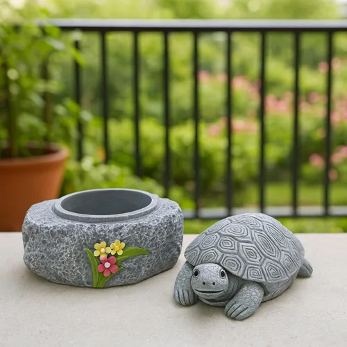 Miniatura 2 de Turtle Hide a Key Outside Spare Key Hiders Outdoor Turtle Shape Garden Decor Waterproof Safe Holder for Outdoor Yard Geocache Containers Rock
