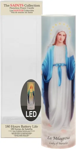 Miniatura 2 de Stonebriar Señora de los milagros LED sin llama Devocional (paquete de 2)