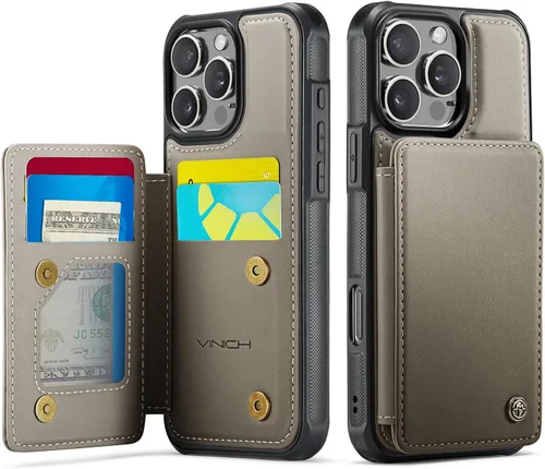 Miniatura 105 de Vinich Funda tipo cartera para iPhone 11 con tarjetero, bloqueo RFID, ranuras de crédito, función atril, a prueba de golpes, para iPhone 11 de 6.1