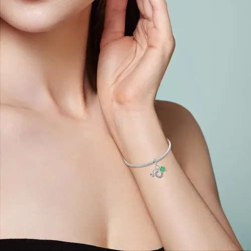 Miniatura 225 de Hapour Dijes de plata de ley 925 para pulseras, collar, joyería europea, colgante de cuentas para mujeres y madres
