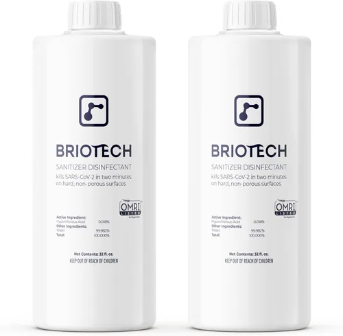 Miniatura 14 de BRIOTECH Desinfectante de ácido hipocloroso, mata el 99.99% de los virus y bacterias, elimina el olor, suave, control de moho, para dormitorios