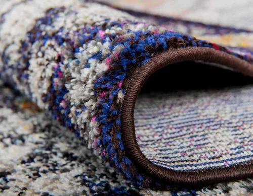 Miniatura 6 de Unique Loom Vita Collection - Alfombra tradicional saturada de medallones florales saturados sobre teñidos, 2 pies 2 pulgadas x 3 pies, azul Azul