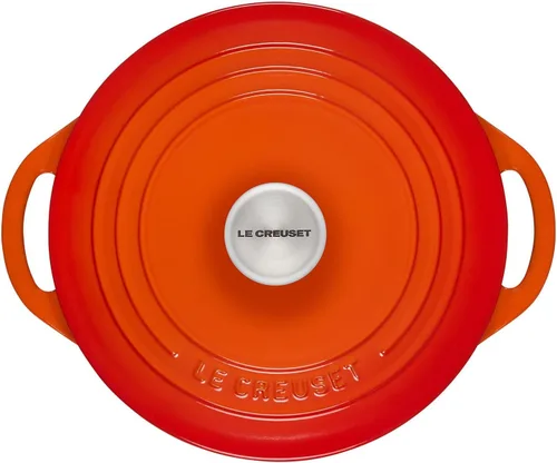 Miniatura 3 de Le Creuset Horno Holandés Redondo Poco Profundo de Hierro Fundido, 2.75qt, Flame Llama
